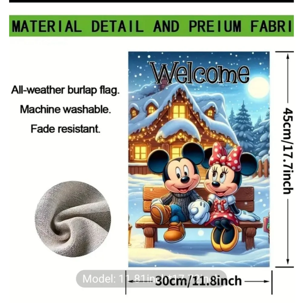 Mickey Mouse Garden Flag,